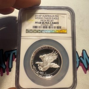 2014P AUSTRALIAN WEDGE-TAIL EAGLE PF 68 ULTRA CAMEO