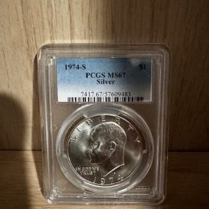 1974-s Eisenhower Silver Dollar MS67
