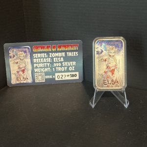 ZOMBIE TALES ELSA 1oz SILVER W/COA
