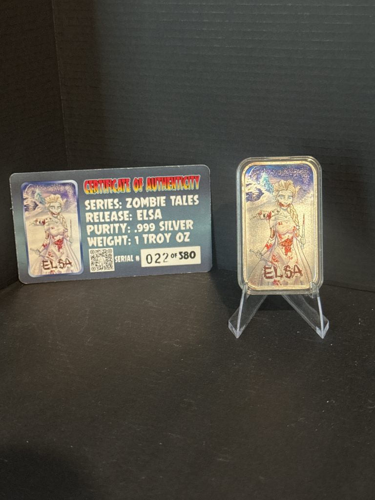 ZOMBIE TALES ELSA 1oz SILVER W/COA