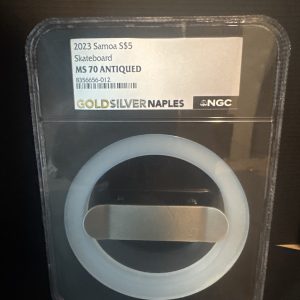 1oz silver skateboard
